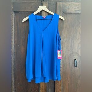 Vince Camuto Royal Blue Sleeveless Blouse
